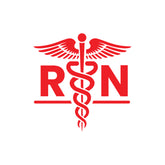 RN Doctor Logo Design RN Sticker for Cars